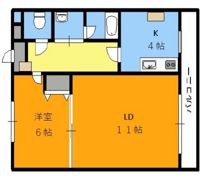ローレルコート西川原の間取り画像