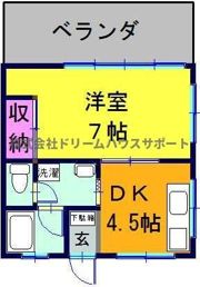 クレベール馬堀の間取り画像