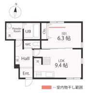 ハーミットクラブハウストゥギャザー横浜SALONの間取り画像