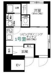 三ノ輪レーベルの間取り画像