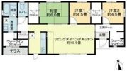 綾歌郡綾川町滝宮戸建の間取り画像