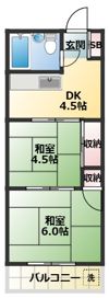 天王マンションの間取り画像