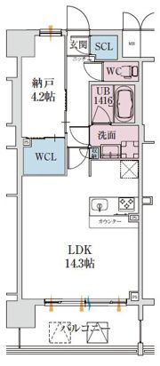 スプランディッド梅田グランノースの間取り画像