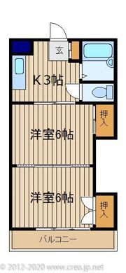 ペアーパレスの間取り画像