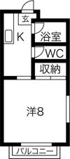ラ・フォーレ駒方 A棟の間取り画像