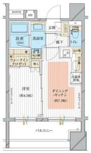 シティインデックス秋葉原の間取り画像