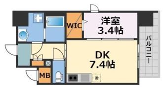 コンフォリア新梅田の間取り画像