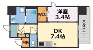 コンフォリア新梅田の間取り画像