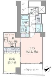品川Vタワー タワー棟の間取り画像