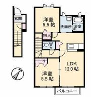 グレースメゾン湊 F棟の間取り画像