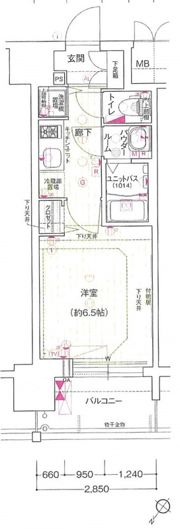 プレサンス神戸元町の間取り画像