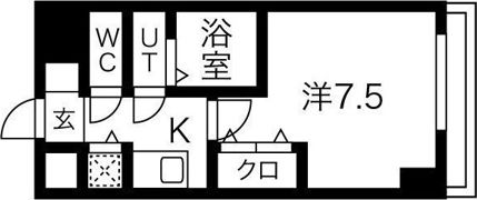 ONE ROOF FLAT FUKUSHIMA(ワンルーフフラットフクシマ)の間取り画像