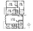 ﾌｼﾞﾊﾟﾚｽ戸建賃貸四條畷市二丁通町の間取り画像