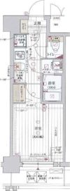 レジュールアッシュ京橋クロスの間取り画像