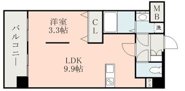 QREST熊大病院前の間取り画像