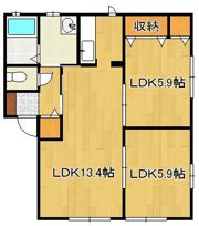 シャーメゾンみち C棟の間取り画像