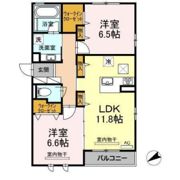 パークサイド南観音Ⅱの間取り画像