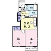 レバータⅡ Aの間取り画像