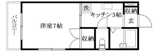 ヴィラ鈴村2の間取り画像
