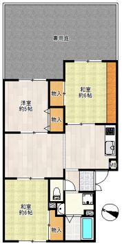 サニーハイツ高台 C棟の間取り画像