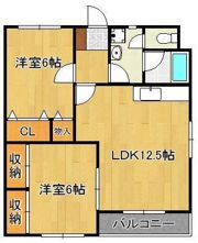 ラ・メール中間の間取り画像