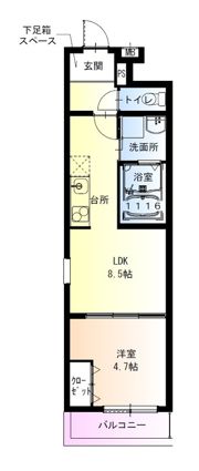 フジパレス鴫野東ウエストの間取り画像