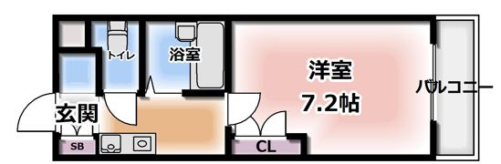 ハイツコンフォートB棟の間取り画像