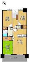 ライフプラザ沢見2番館 1003号室の間取り画像