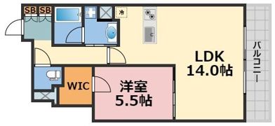 RJR堺筋本町タワーの間取り画像