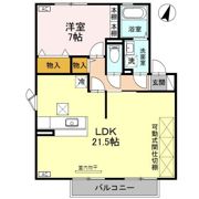 アザレアパーク Fの間取り画像