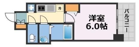 ファステート難波ラグジュの間取り画像