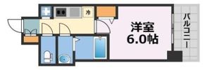 ファステート難波ラグジュの間取り画像