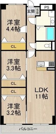 センターロイヤルの間取り画像