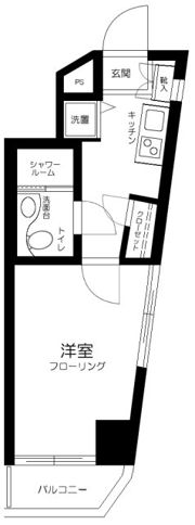 スカイコート新宿曙橋の間取り画像