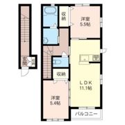 ルミエール Aの間取り画像