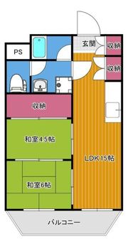 松庵レジデンツの間取り画像