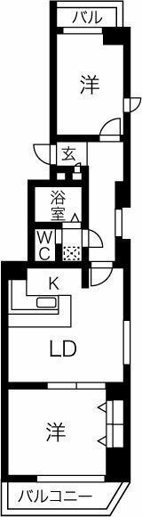 レインボー千代田橋の間取り画像