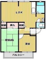 サンライフ三条B棟の間取り画像