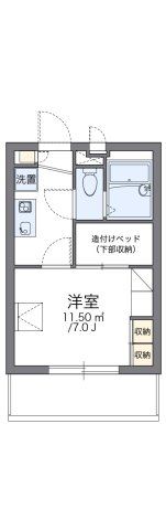 レオパレスHANAWAⅡの間取り画像