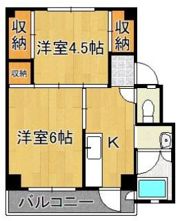 ビレッジハウス畑2号棟の間取り画像