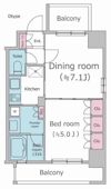 パークフラッツ渋谷代官山の間取り画像