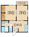 イサムハイツの間取り画像