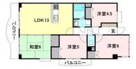 六軒家ロビンフラットの間取り画像
