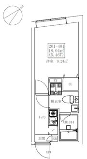 フラシア北赤羽の間取り画像