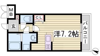 ラウル六甲道の間取り画像