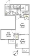 BRICK RESIDENCE 目黒本町の間取り画像