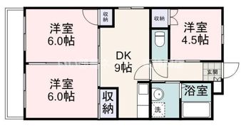 Uハイツ A棟の間取り画像