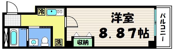 フラッティK&S千本寺之内の間取り画像