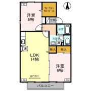 ヴィルヌーブ経堂 B棟の間取り画像