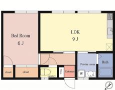 ます美ハイツの間取り画像